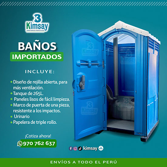 baño portátil - Expertos en fibra de vidrio - Kimsay